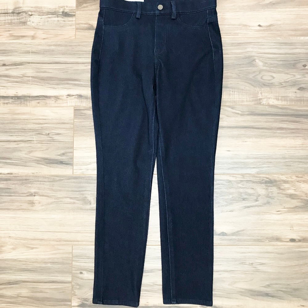 Uniqlo Women Denim Cropped Leggings Pants Navy S